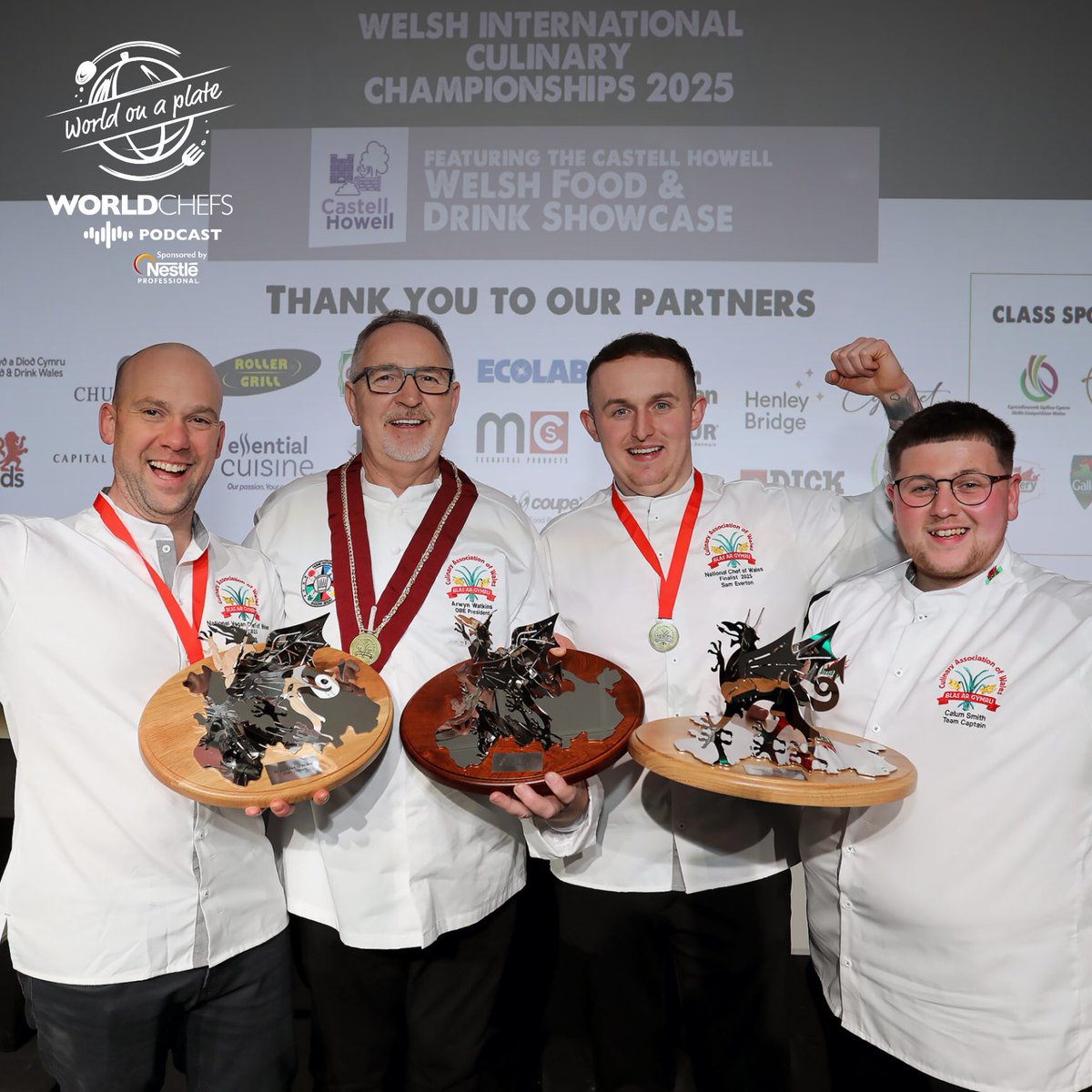 🎙️ We’re excited to share our president Arwyn Watkins recent appearance on Worldchefs’ podcast, World on a Plate.

Tune in to learn all about Worldchefs Congress &amp; Expo 2026 in Wales

Listen 👉 worldchefs.org/podcast/a-wels…

#WorldOnAPlate #ThisIsWorldchefs #WorldchefsCongress2026