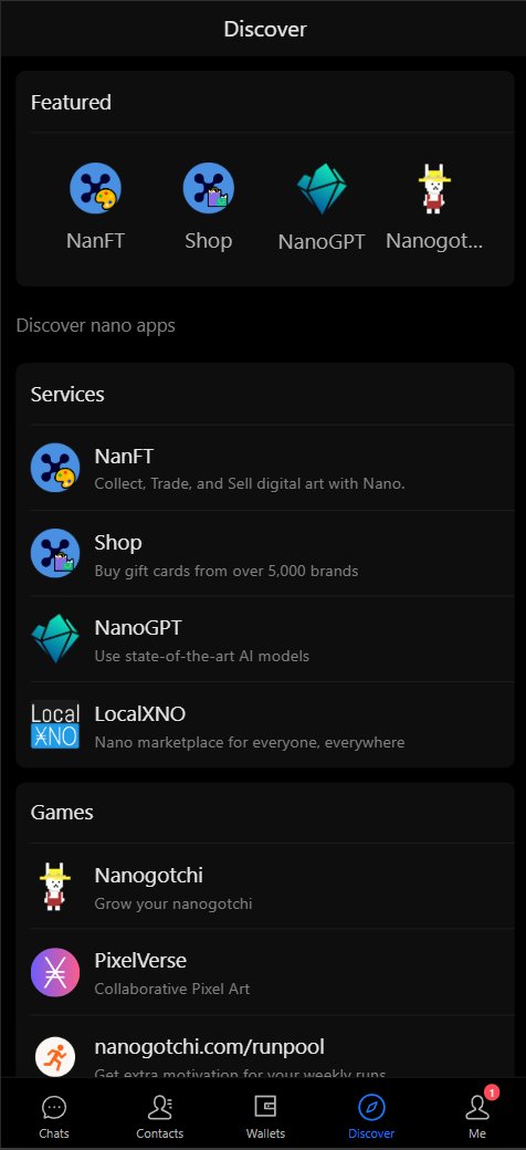 NanChat - Nano Wallet & Chat tweet media