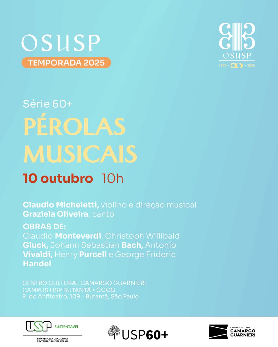 osusp_'s tweet photo. OSUSP 50 ANOS - UMA HISTÓRIA QUE SE FAZ MÚSICA

Outubro chegou e com ele nossa programação cheia de momentos especiais para você se encantar!

Fique de olho e acompanhe cada detalhe dessa jornada musical única! 💙 https://t.co/BimmSXML3v