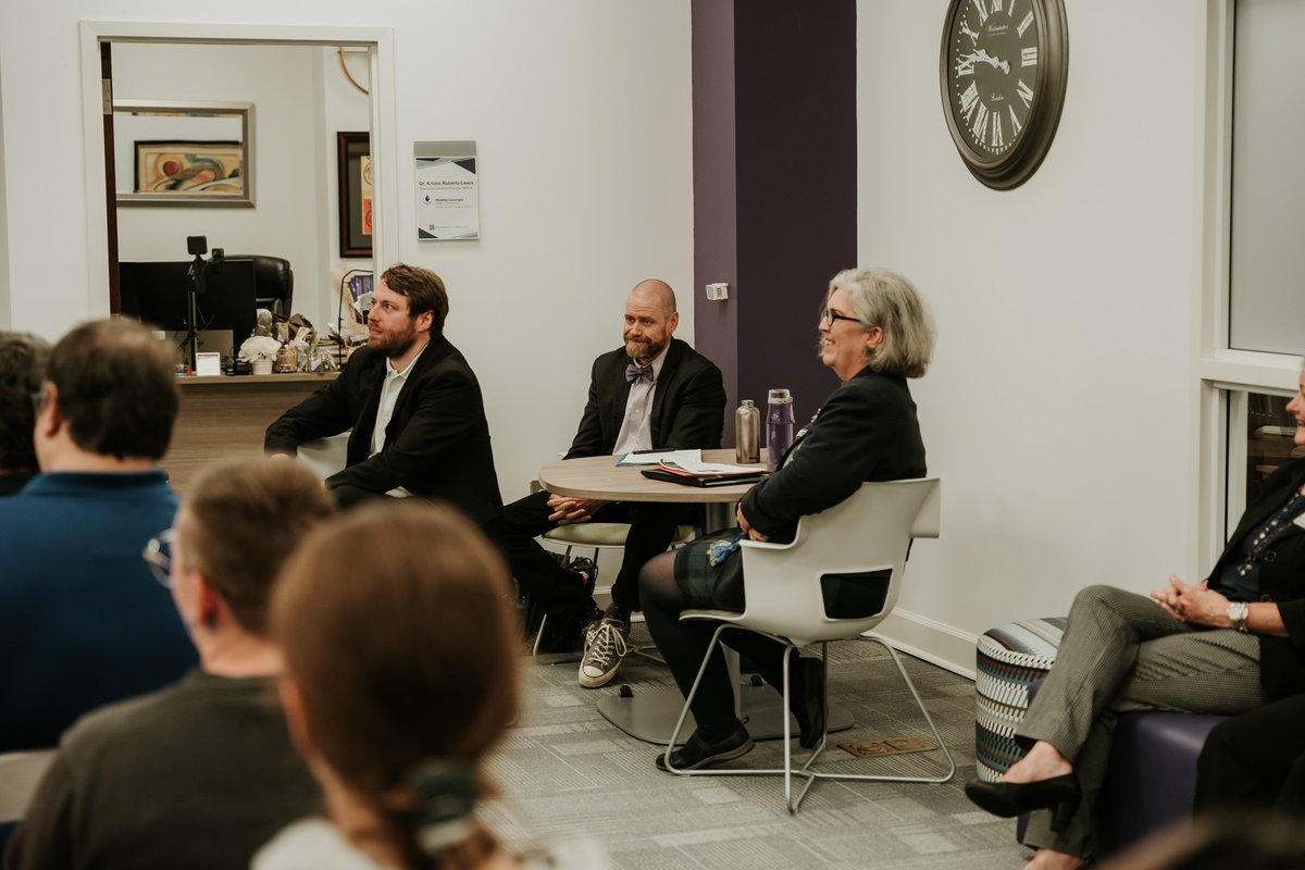 A big THANK YOU to everyone who attended the Georgia Studies Forum at #MGA 📚✨ Faculty scholars Dr. Matt Jennings, Dr. Monica Miller, &amp; Dr. Tyler Achatz shared perspectives on Georgia-related aspects of history, culture, &amp; science.