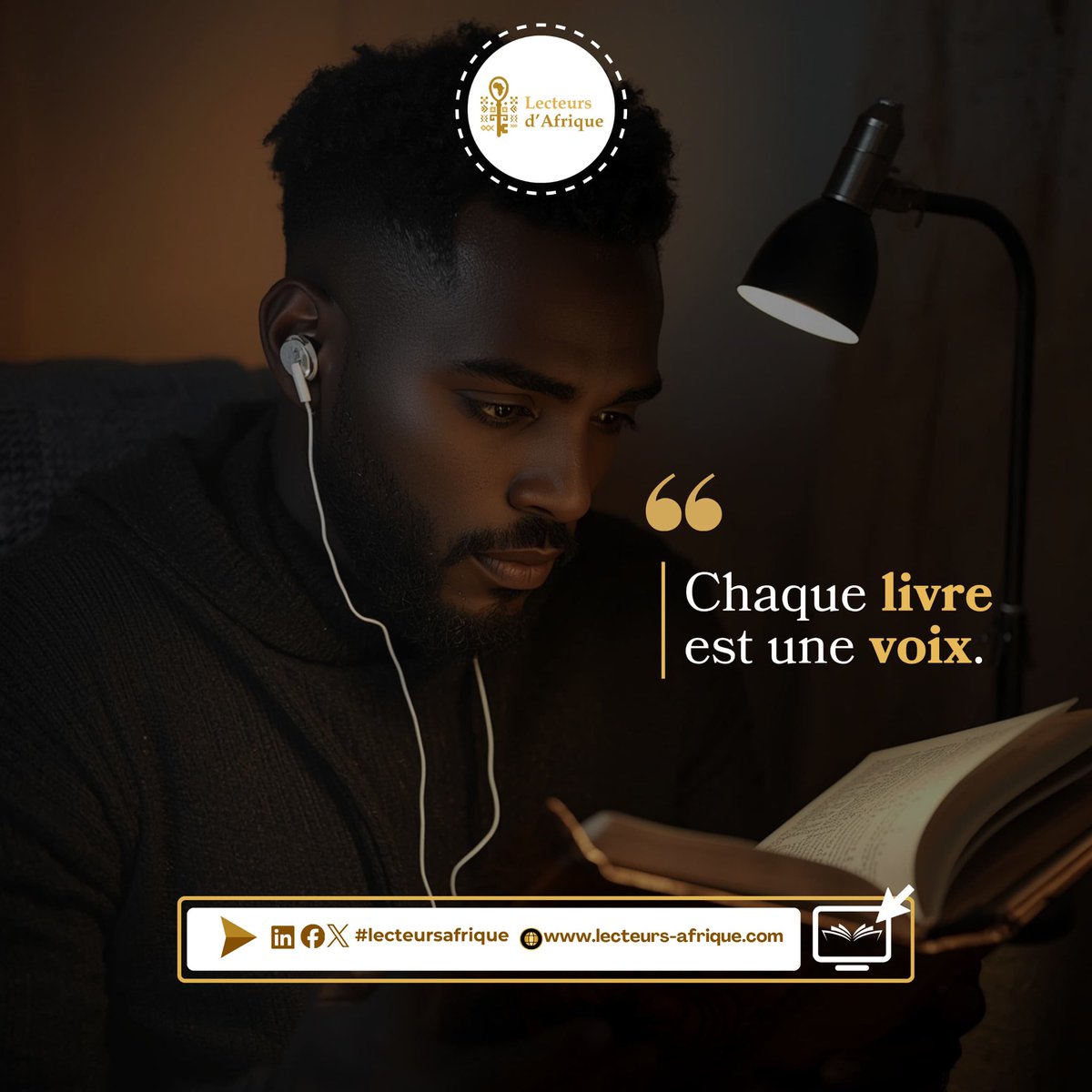 Chaque livre est une découverte. La voix d'un auteur qui vous parle. 

Savourez chaque mots et retenez l'essentiel, sur Lecteurs d'Afrique ! 

lecteurs-afrique.com

#LecteursAfrique #Lecture #Livres #Connaissance #Inspiration #Culture #Afrique