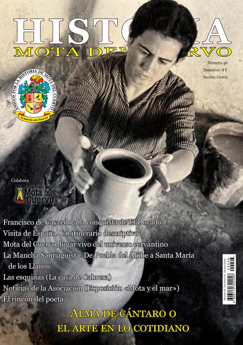 La Asociación <a href="/HistoriadeMota/">Historia de Mota del Cuervo - Cuenca - España</a> presenta la Revista 46 de Historia de Mota del Cuervo, editada por dicha Asociación.  

Está disponible en el punto de entrega habitual.