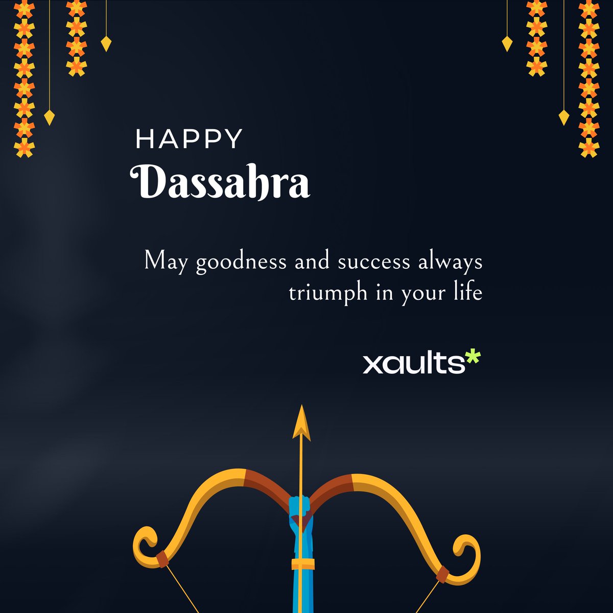 Wishing you and your family a very Happy Dassahra. May this day inspire new beginnings and lasting success. Let the spirit of victory, resilience, and positivity guide us forward.