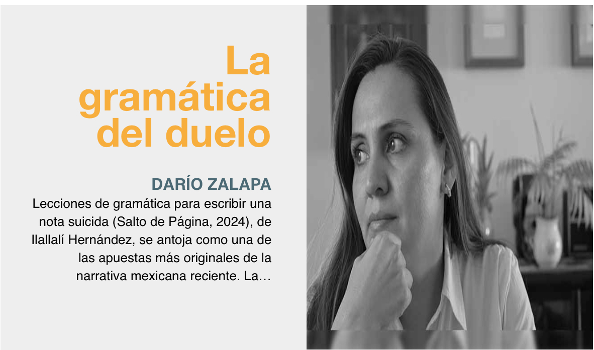 “¿Cómo se escribe la muerte? ¿Cómo se organiza? ¿Cuál es la lógica detrás de los detalles más imperceptibles?” Darío Zalapa comenta el libro de Ilallalí Hernández. literalmagazine.com/la-gramatica-d…