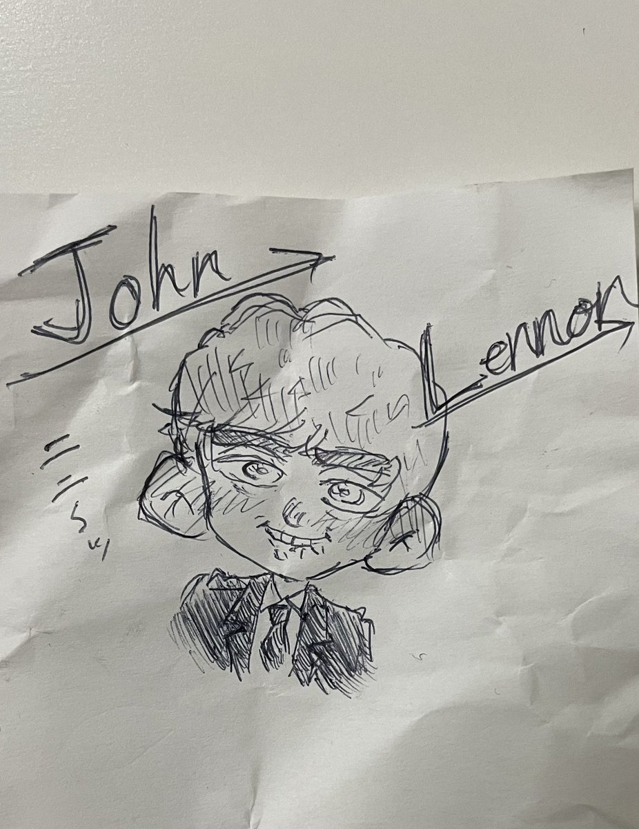 Cookie_luv7777's tweet photo. しわくちゃレノン #JohnLennon #TheBeatles #Johnlemon #🍋 https://t.co/AF354kaMIE