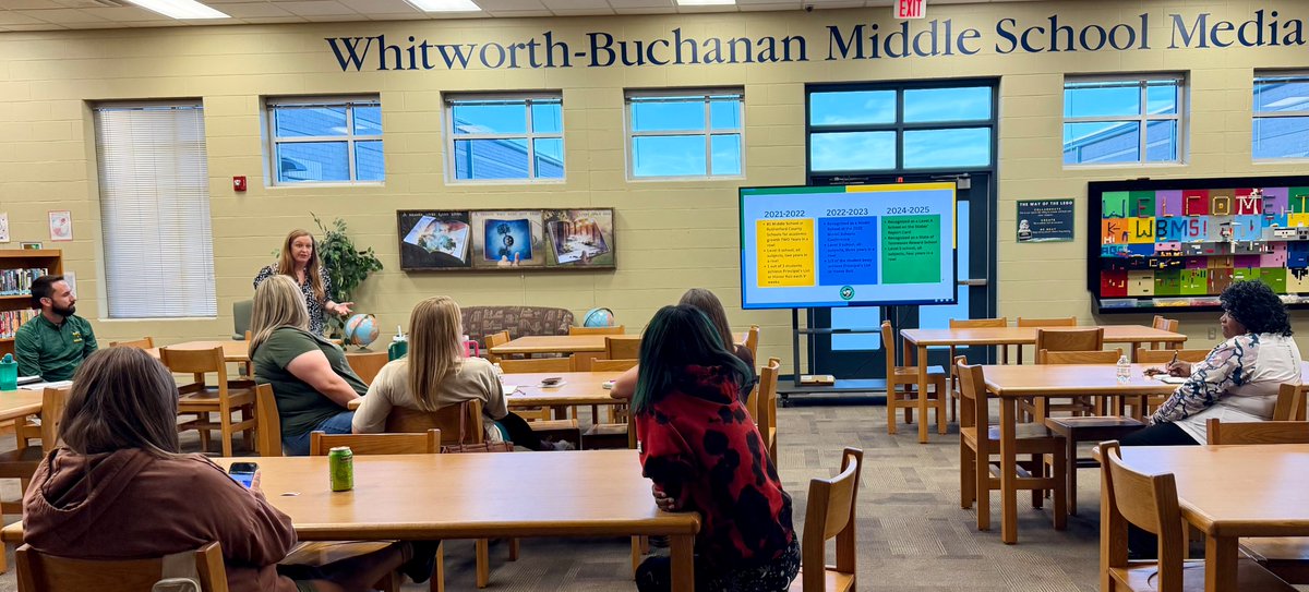 We had a great first WBMS PTO Meeting of the 25-26 school year last night! If you'd like to get involved, you can find more information here: bit.ly/3Wjz2pz