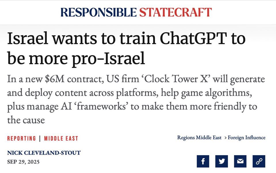 Israel believe Brad Parscale can boss around AI? 😂 

At least it’s them being grifted this time…