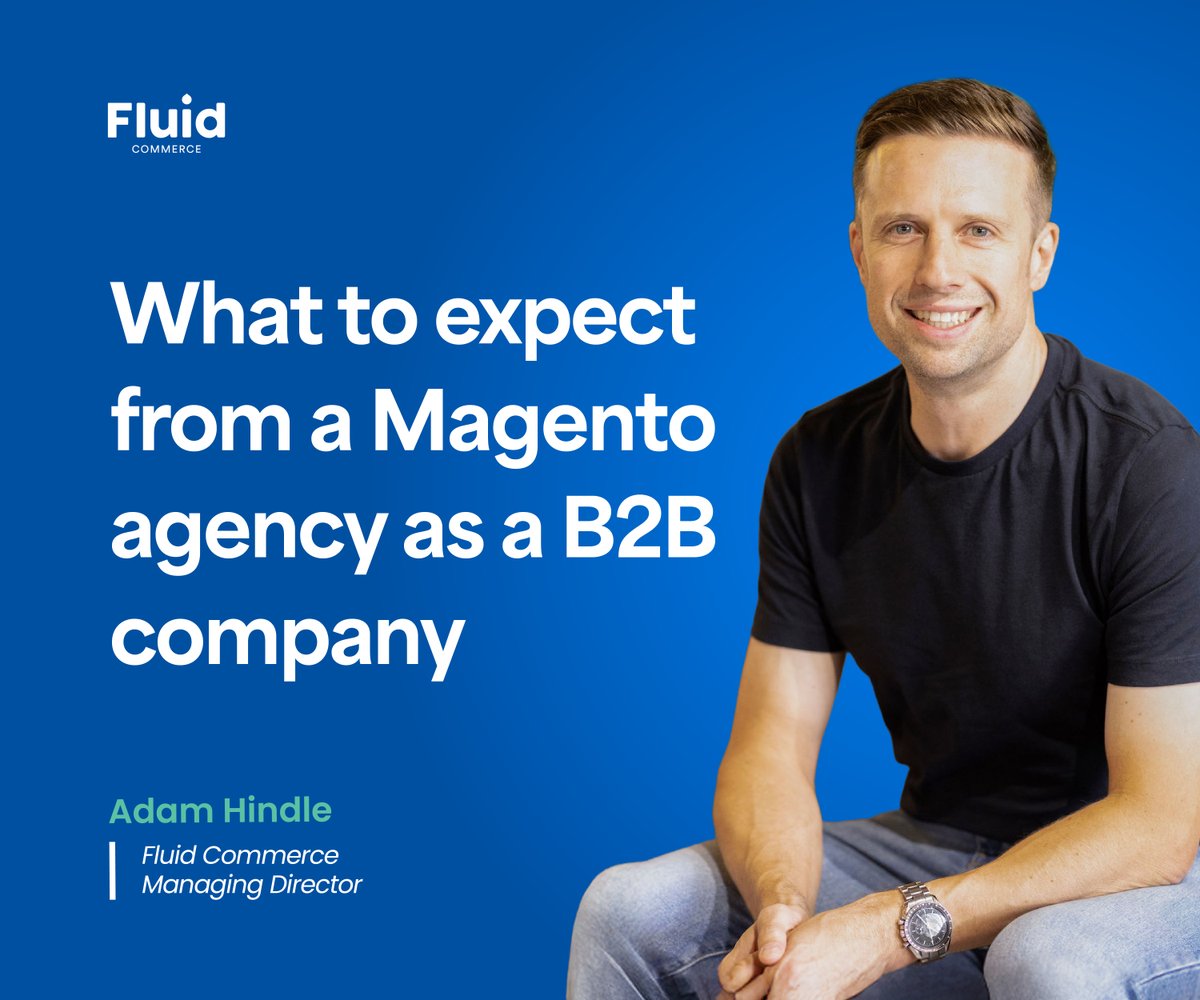 fluid_commerce's tweet image. Magento is a go-to platform for B2B companies that want a powerful online store & customer portal. But what should companies expect from a B2B Magento agency? Adam Hindle, MD of Magento specialist agency Fluid Commerce, gives his expert opinion. #Magento bit.ly/46OMxSW