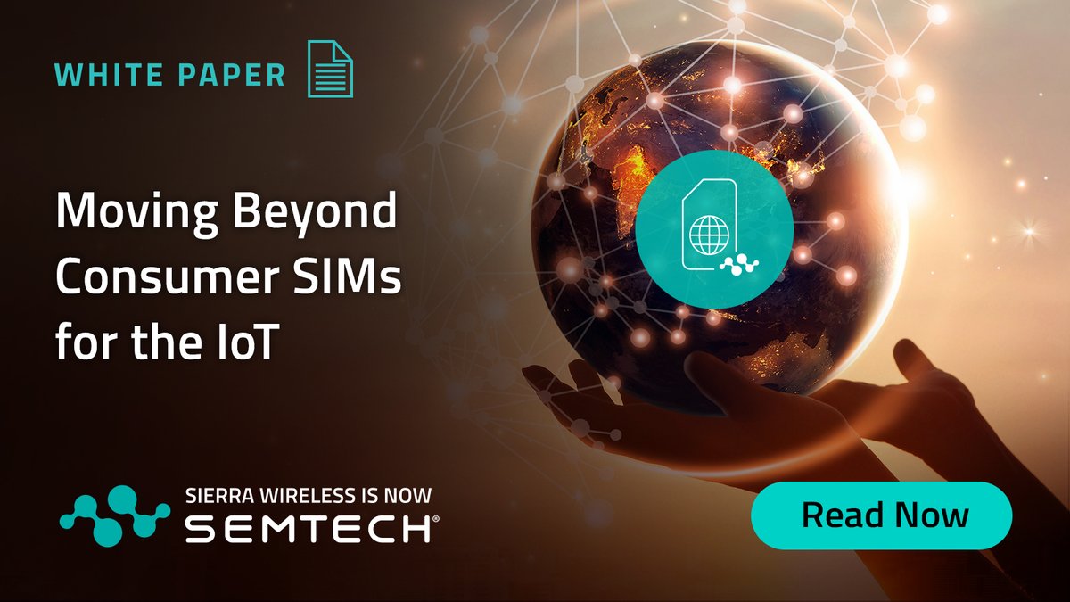 SemtechCorp's tweet image. 📶 Ready to rethink your IoT connectivity?

Traditional #SIMs weren’t built for IoT. Our whitepaper breaks down why IoT-specific SIMs + smart platforms are key to global, scalable deployments.

🔗 Download now: hubs.ly/Q03H7S3q0

#Semtech #IoT #SmartConnectivity