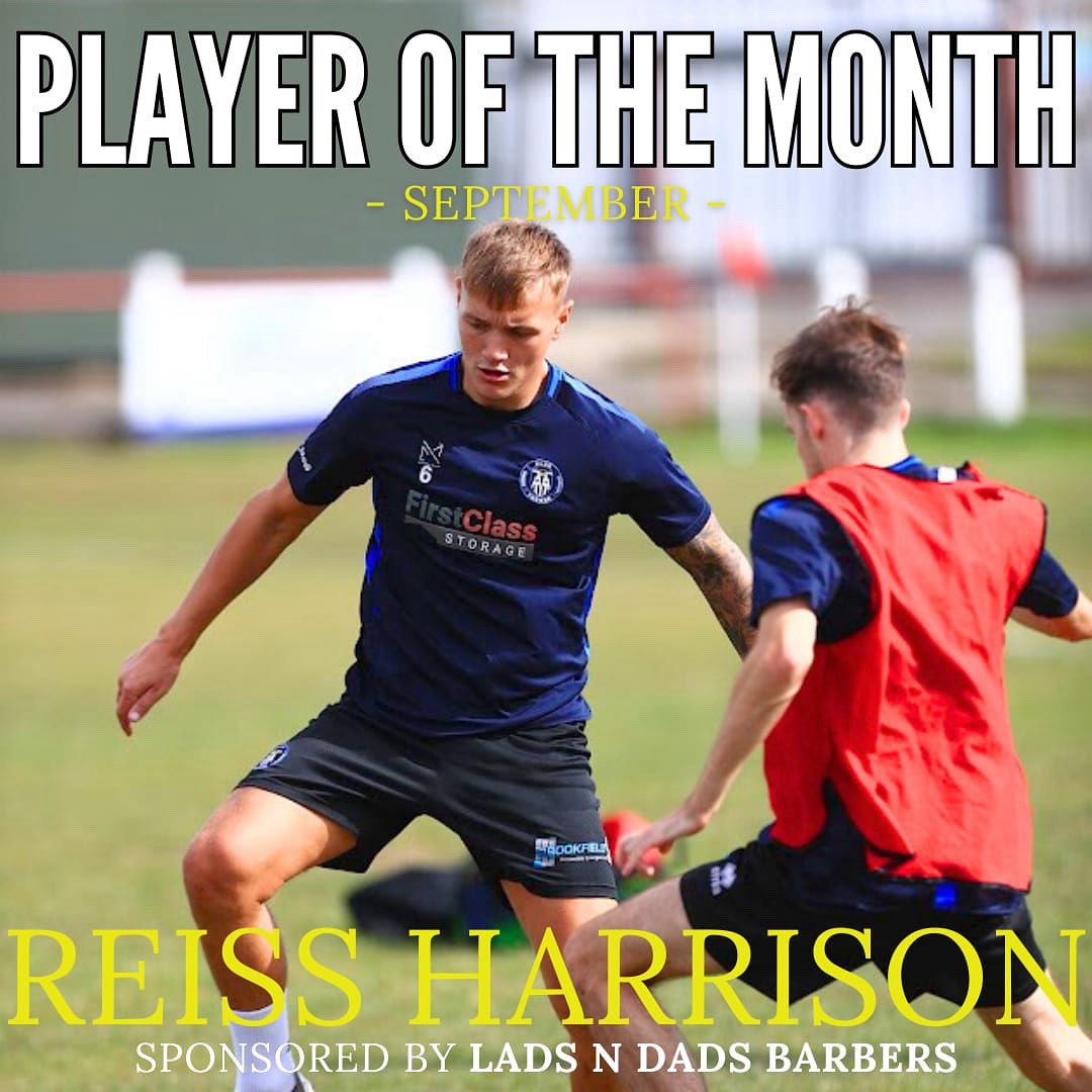 Your September Player of the month…

Reiss Harrison 🙌
Sponsored by Lads n Dads Barbers

#upthecolliery | #ncel