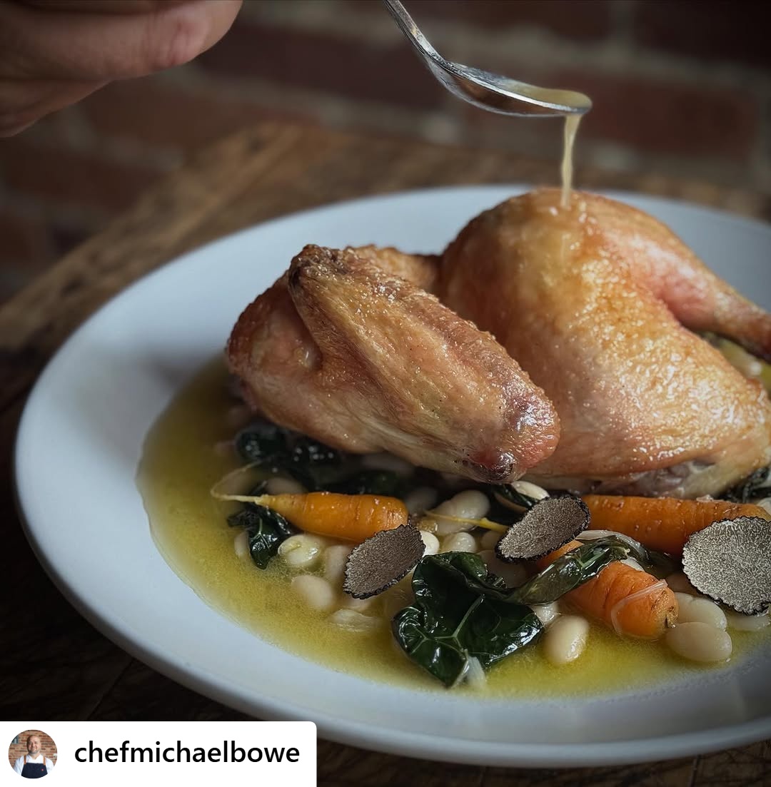 This week’s #FlavorInFocus from @chefmichaelbowe 👏 A salt-roasted Poulet Rouge® masterpiece that proves simplicity reigns supreme—and flavor follows. 🍴✨ #JoyceFarms #WelcomeBackToFlavor