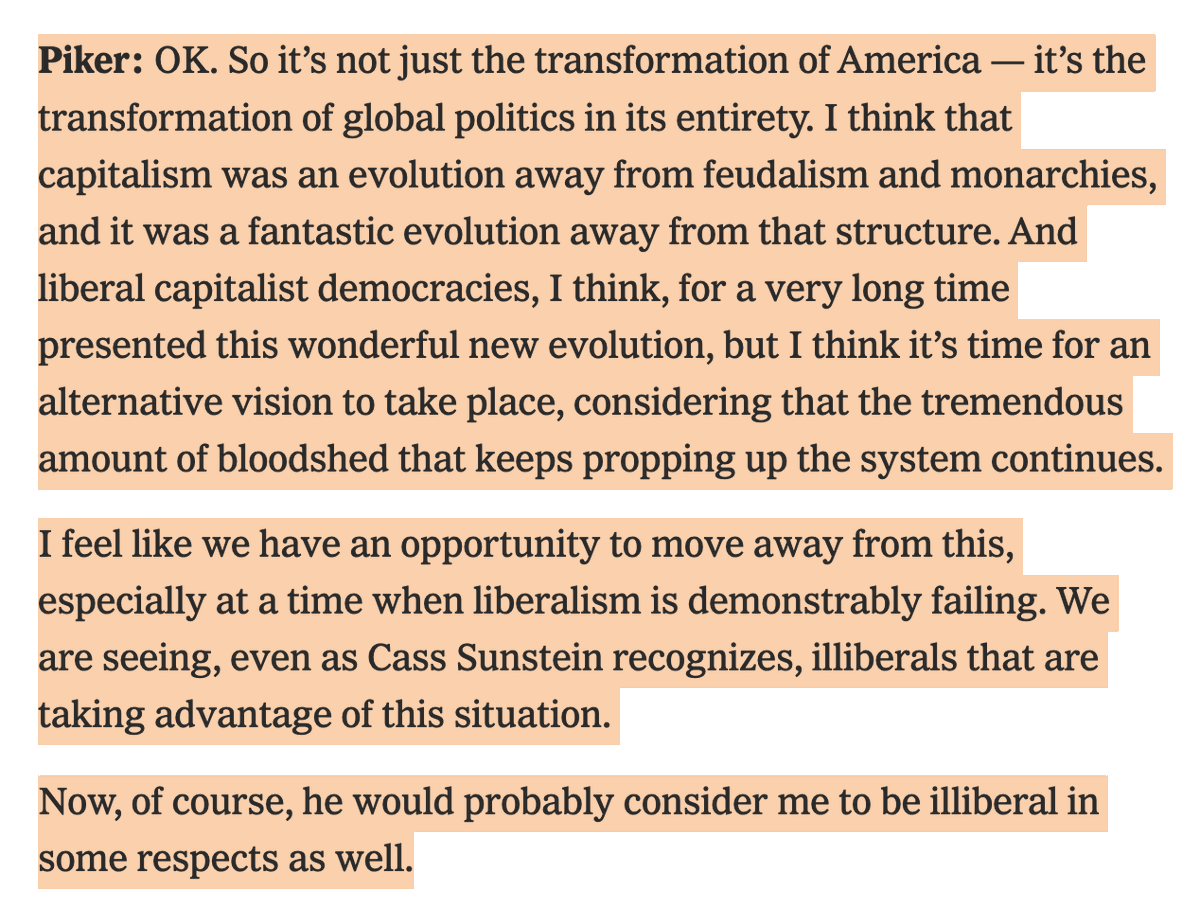 Hasan Piker spitting absolute FIRE in The New York Times this morning.