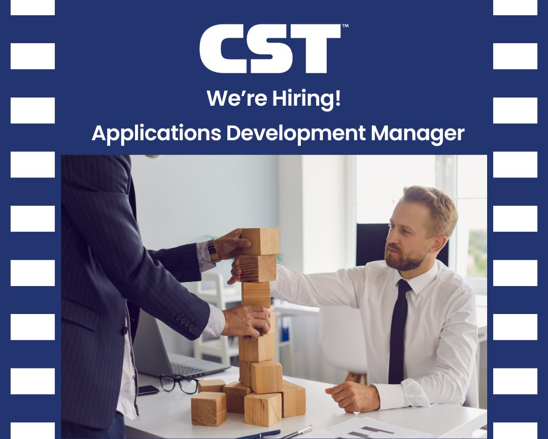 We're Hiring!

CST Industries is looking for an Applications Development Manager to be based out of our Kansas City facility. If you are interested in joining our ever-growing team, apply at the link below. 

hubs.la/Q03LVgv50

#Hiring #CSTIndustries #Development #Manager