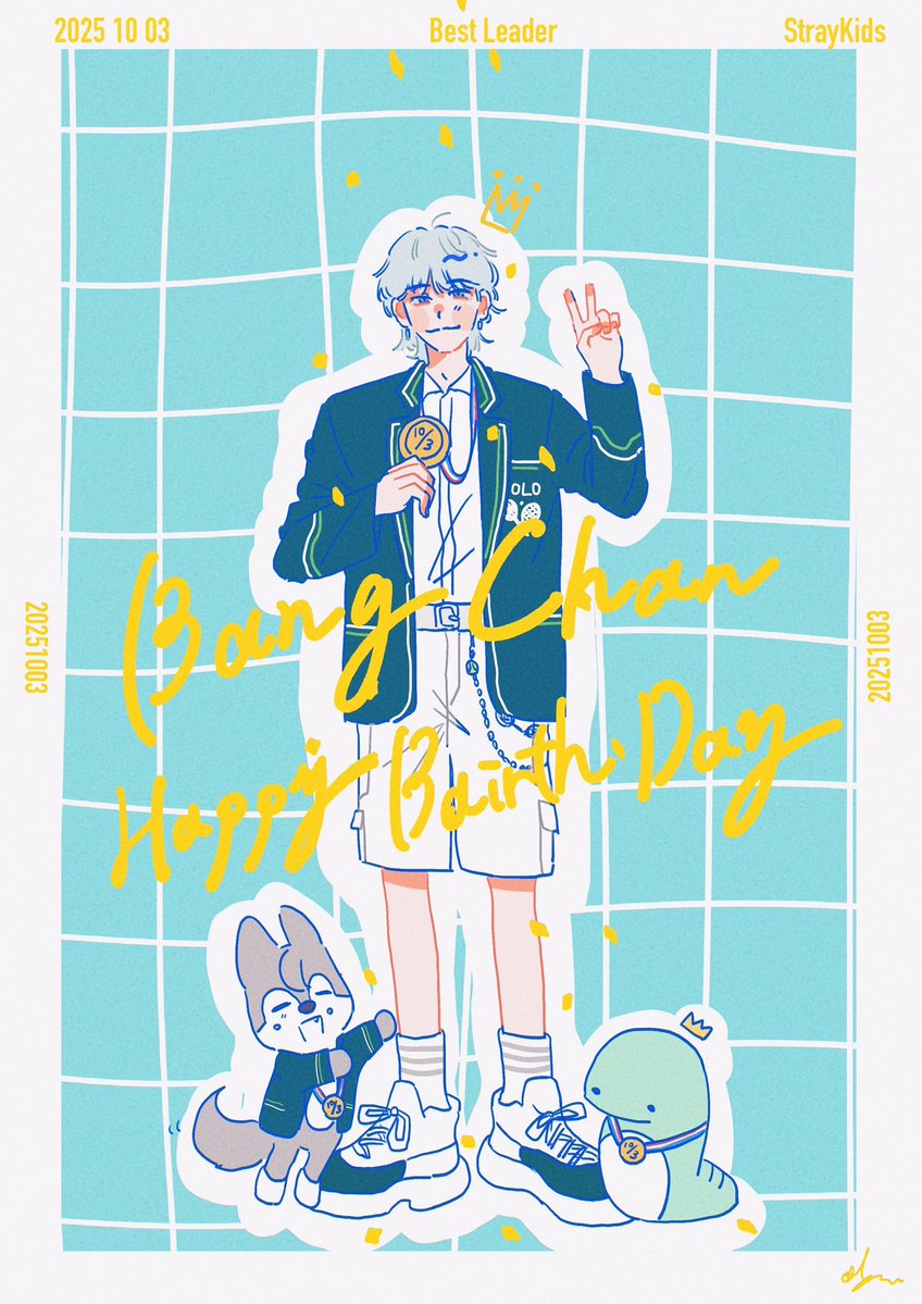 #찬이를_위해_햇살이_되어줄게
#GeniusMusicianBangChan
#HappyBangChanDay
最高のリーダー！誕生日おめでとう🏅