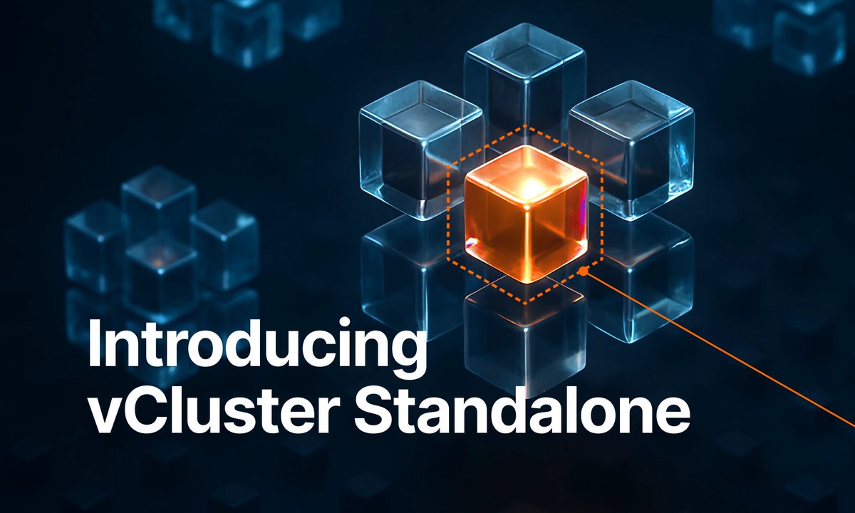 vcluster's tweet image. Kubernetes multi-tenancy just got simpler 🚀

With vCluster v0.29 Standalone, you can bootstrap K8s directly on bare metal or VMs - no external host cluster needed.
Solve the host cluster dependency problem &amp;amp; run all tenancy models on one foundation.

👉 vcluster.com/blog/vcluster-…