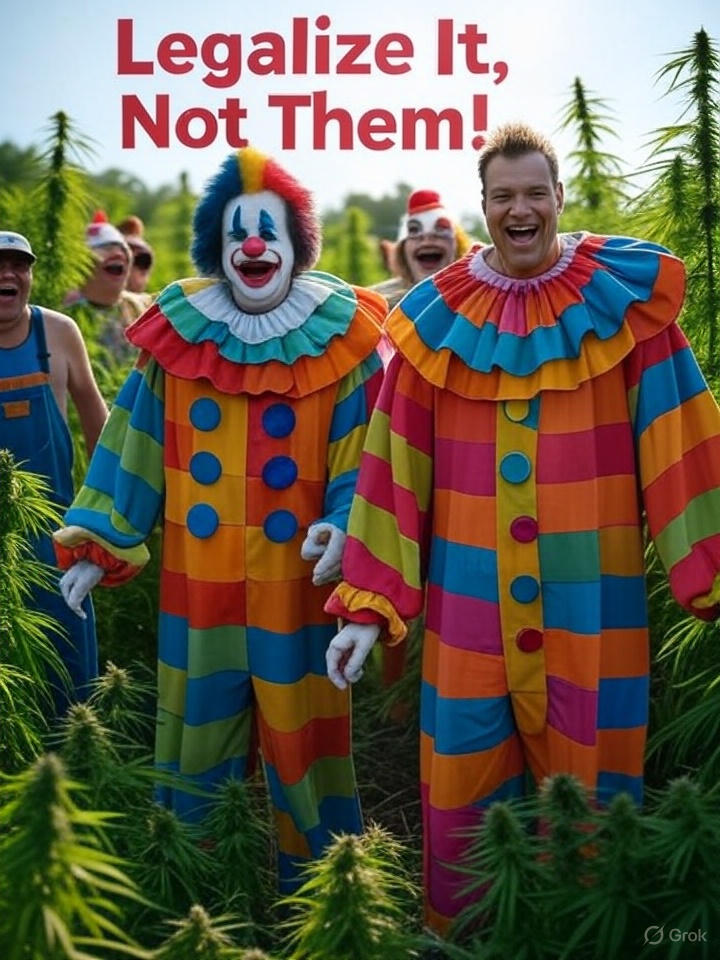 TheRealItzWeed's tweet photo. While these dusty dinosaur duo—Mattivi &amp; Kobach—clown around busting legal THCA like it's the apocalypse, let's torch the old laws! 🔥🌿 Sign the petition to FREE all and LEGALIZE nationwide NOW! 🆓 #LegalizeItNotThem 

https://t.co/fnGLtfoKr0 https://t.co/ZbbODgvk9S