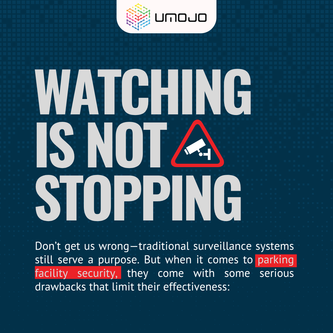 Umojo's tweet photo. Parking cameras that only show you what already happened? Not much help.

That’s why proactive surveillance matters—spotting problems before they become headaches.

🔗 https://t.co/A0oor219FC

#Umojo #SmartParking #NexShield https://t.co/MCVZrtQh4C