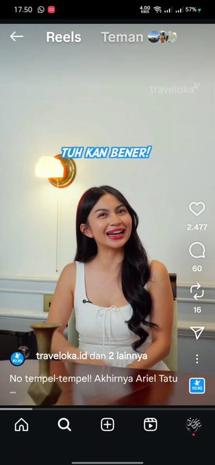 ciulav's tweet image. Siapa yang gak pengen liburan setelah ngeliat Ariel Tatum promo Traveloka? Semua jadi pengen ngerencanain perjalanan impian!