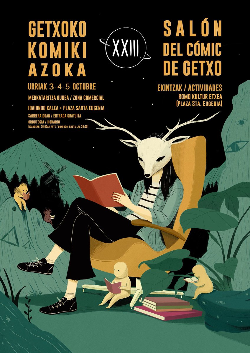 ¡Mañana empieza el SALÓN DEL CÓMIC DE GETXO! Stands, charlas, expo, firmas, encuentros, talleres, artistas, amor... ¡cómic! ¡De gratis!