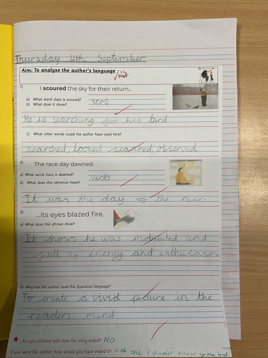 MrB_Thatto's tweet photo. Some great comprehension and grammar work from the first few weeks. #ThattoPrim_English https://t.co/s6szRI6ov0