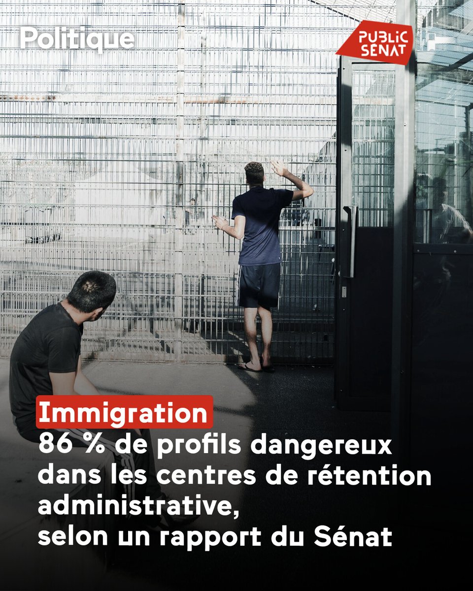 publicsenat's tweet photo. La promesse du gouvernement en 2023 de doubler la capacité des centres de rétention administrative (CRA) pour atteindre 3 000 places en 2027 ne sera pas tenue.

➡️ [SHORTLINK] https://t.co/9L1cxT1afN