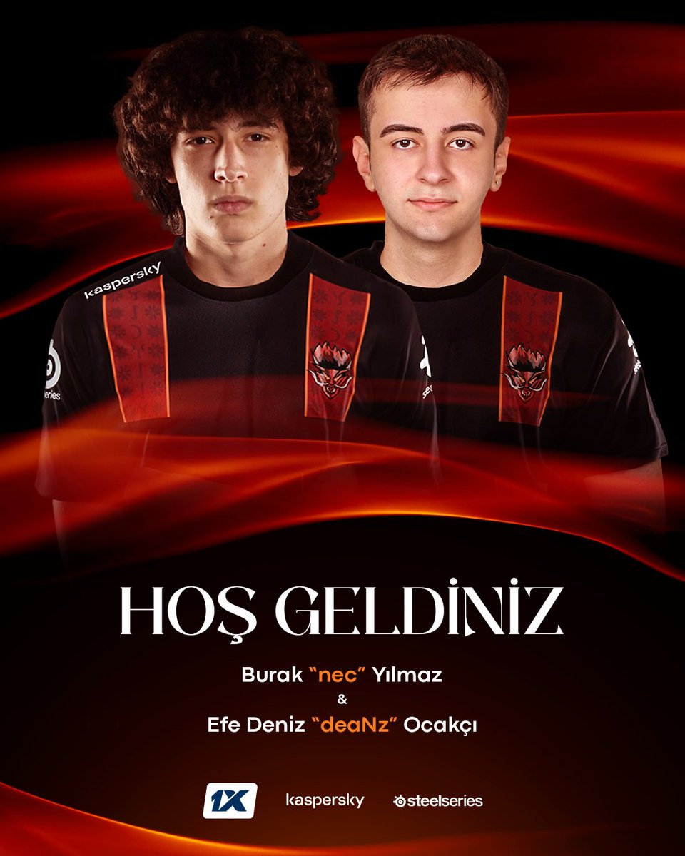 sangalgg's tweet image. Hoş geldiniz, nec &amp;amp; deaNz

CS2 Akademi takımımız 1XALTERS&apos;e Burak “nec” Yılmaz ve Efe Deniz “deaNz” Ocakçı&apos;yı dahil ettiğimizi duyurmaktan mutluluk duyuyoruz!

Hadi burayı galibiyet merkezine çevirelim çocuklar 😉