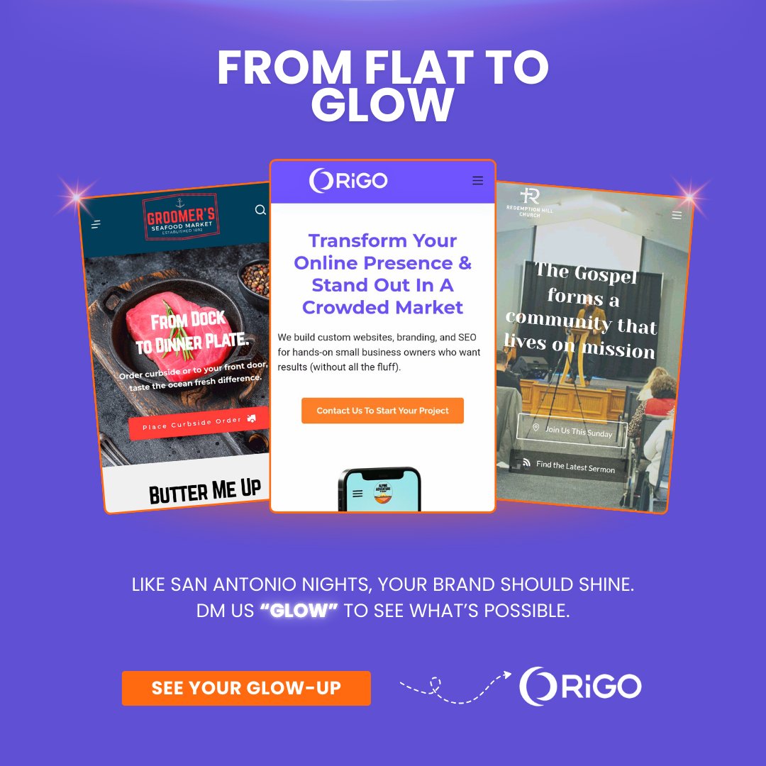 designorig0's tweet photo. Flat websites don’t cut it anymore 🚫
Your brand should glow like San Antonio nights 🌙✨
DM “GLOW” to see what’s possible.
#WebDesign #SEO #Branding #OrigoCreative #WebsiteSolutions #SanAntonio #GlowUp #Q42025 #SmallBusiness https://t.co/3v1PTTDOjt