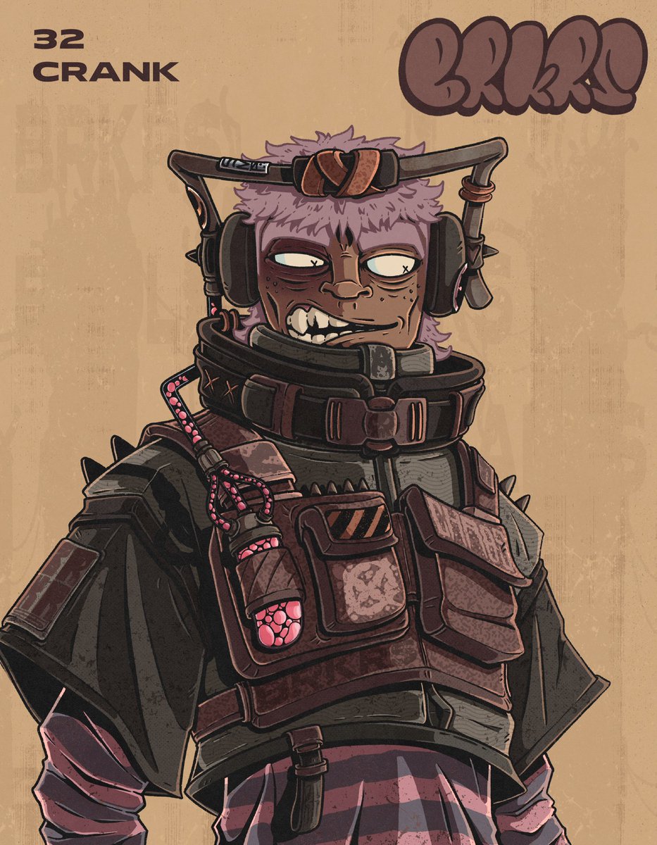 CRANK // 32

One of my favourites still needs to be collected. If you’re interested dm me an offer, really enjoyed creating this character &amp; would love for him to be collected by someone who digs the art.

Don’t be shy. come break some rules.