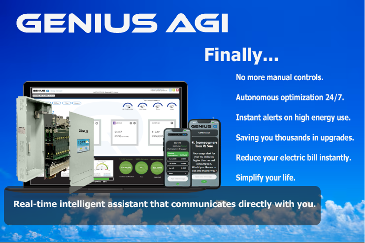 Geniusqio's tweet photo. GENIUS AGI is your home’s smart energy assistant that uses advanced artificial general intelligence to simplify and optimize your energy use. Simply GENIUS https://t.co/VDridJM0z6