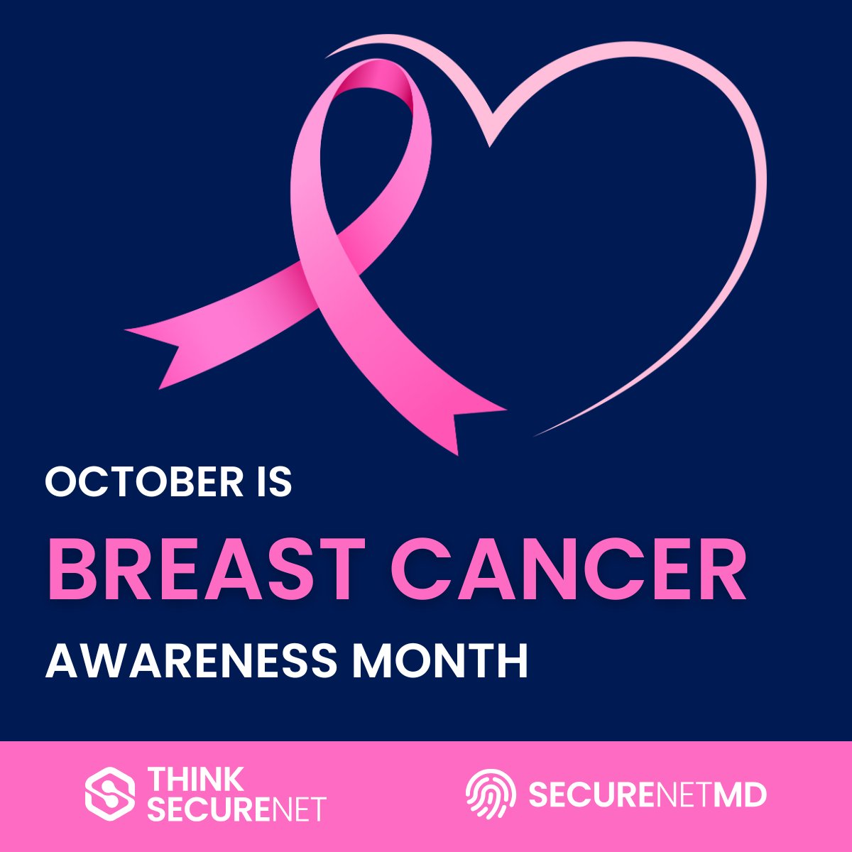 ThinkSecureNet's tweet image. October is Breast Cancer Awareness Month.
By coming together, showing support, and spreading awareness, we can fight for a future without breast cancer!
To learn how you can support the fight, visit hubs.ly/Q03LMbDR0
#ThinkSecureNet #BreastCancerAwarenessMonth