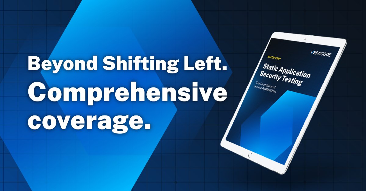 Veracode's tweet image. Go beyond “shift left” with Veracode SAST.

From the first line of code, our SAST delivers broad coverage and accuracy so dev and security teams can move fast, stay secure, and build resilient apps.

👉 veracode.com/resources/whit…