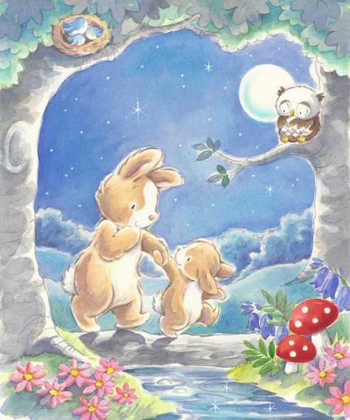 A night time walk under the full moon? That's a daily routine for this father and son bunnies by Rachel Baines! 🐰

Check out this artist's #portfolio 👉 childrensillustrators.com/rachelbaines/p…

#childrensillustrators #childrensbooks #kidlitart