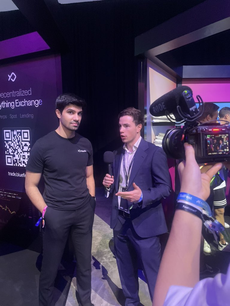 Just wrapped up an awesome time at #SuiFest! 🔥

Spoke with some brilliant founders and projects — special shoutout to <a href="/rabeelj_/">Rabeel</a>, co-founder of <a href="/bluefinapp/">Bluefin</a>.