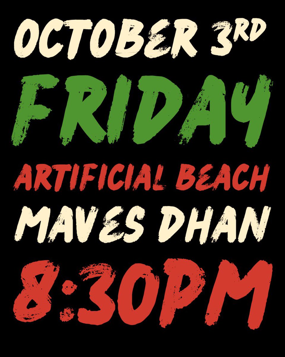 #LootuvaifiLootuvaifi 
#3October #Artificialbeach