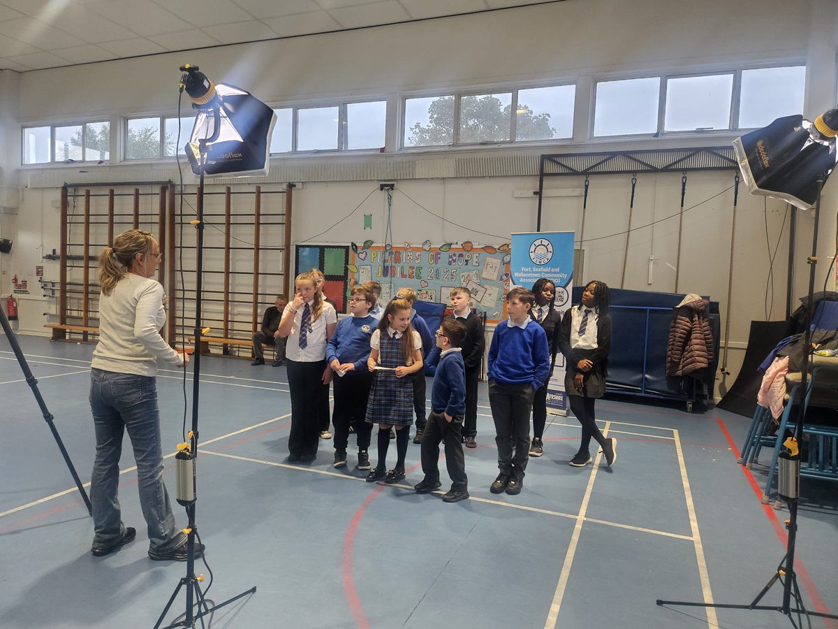 StJohnsPSAyr's tweet photo. Some of our children took part in a filming to discuss the solar panels that have been fitted to our school. These children all live in the Wallacetown area and understand the benefits that will come from this innovative community project! 🌍 💡 ☀️ #Wallacetown #RightsInAction https://t.co/wdFiSl8Nb6