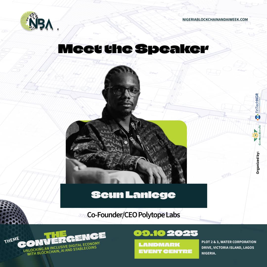 Nbaweek_Ng's tweet image. 𝐏𝐢𝐨𝐧𝐞𝐞𝐫𝐢𝐧𝐠 𝐁𝐥𝐨𝐜𝐤𝐜𝐡𝐚𝐢𝐧 𝐈𝐧𝐧𝐨𝐯𝐚𝐭𝐨𝐫🎙️

We are thrilled to welcome Seun Lanlege @seunlanlege, Founder of Polytope Labs @PolytopeLabs and Co-Founder of Hyperbridge @hyperbridge.

A pioneering blockchain researcher and developer, Seun has played a…