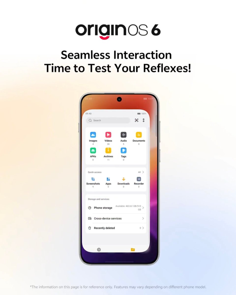 harinarayananpc's tweet image. Origin OS 6 Global teaser confirms -
✅ Parallel animations
✅ New first party File Manager app
✅ New Settings app design
Just the tip of the iceberg 🧊