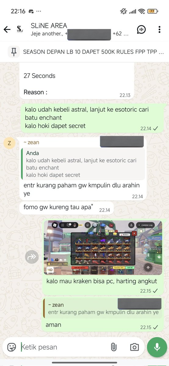 siapa tau dia kepincut kraken🗿