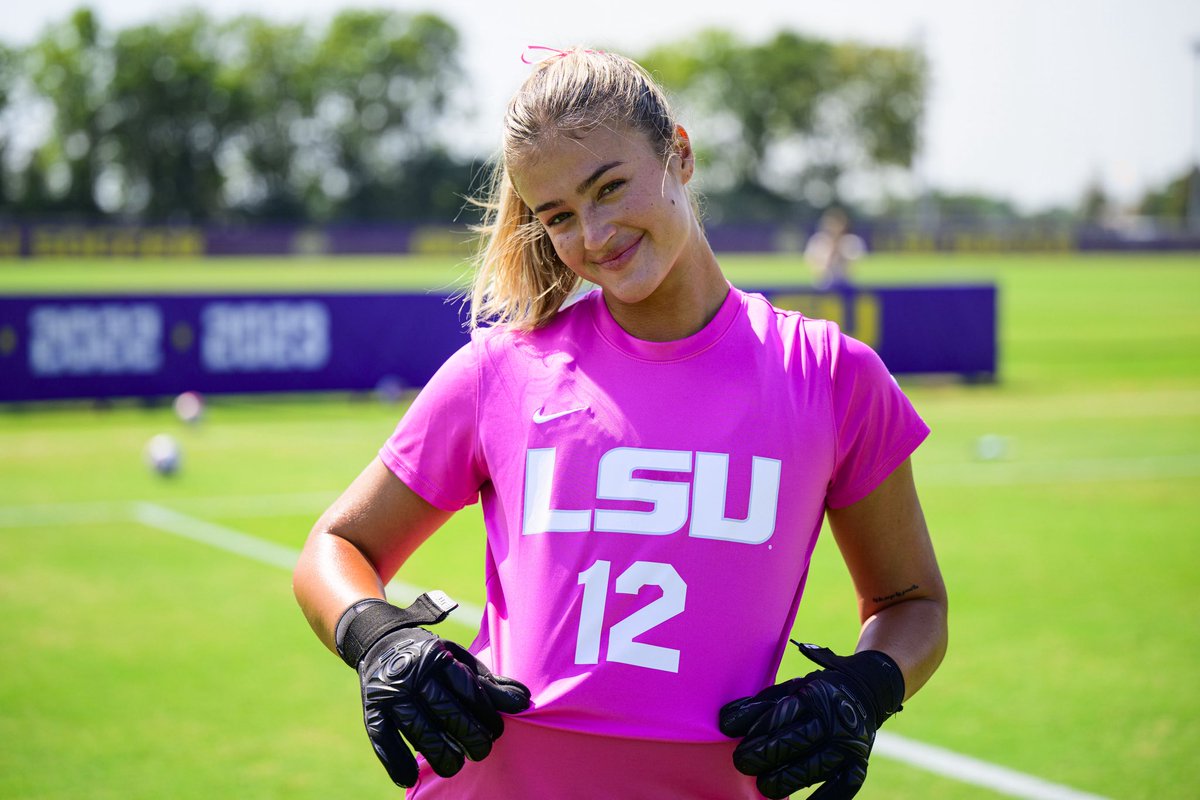 LSUSoccer's tweet photo. Thursday nights at our place >>>

🆚 Missouri 
⏰ 5 p.m. CT
📍 LSU Soccer Stadium 
🩷 Pink match 
🎟️ Free admission 
📺 SEC Network
💻 https://t.co/H2mJ8UqEMC
📊 https://t.co/Mi8TG9odZK

#GeauxTigers | #StrikeGold https://t.co/XKC4niIHDT