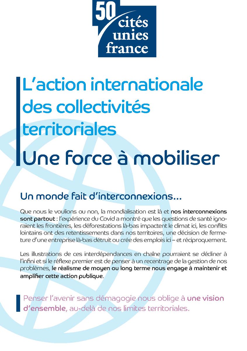 🌍 Municipales 2026 : les #CollTerr ont un rôle à jouer à l’international !
 📘 Découvrez la plaquette de <a href="/CitesUniesFR/">Cités Unies France</a> 
 « L’AICT : une force à mobiliser »
👉 Arguments, exemples, outils pour votre campagne.
 🔗 cites-unies-france.org/Elections-muni…
#Municipales2026 #AICT #coopdec