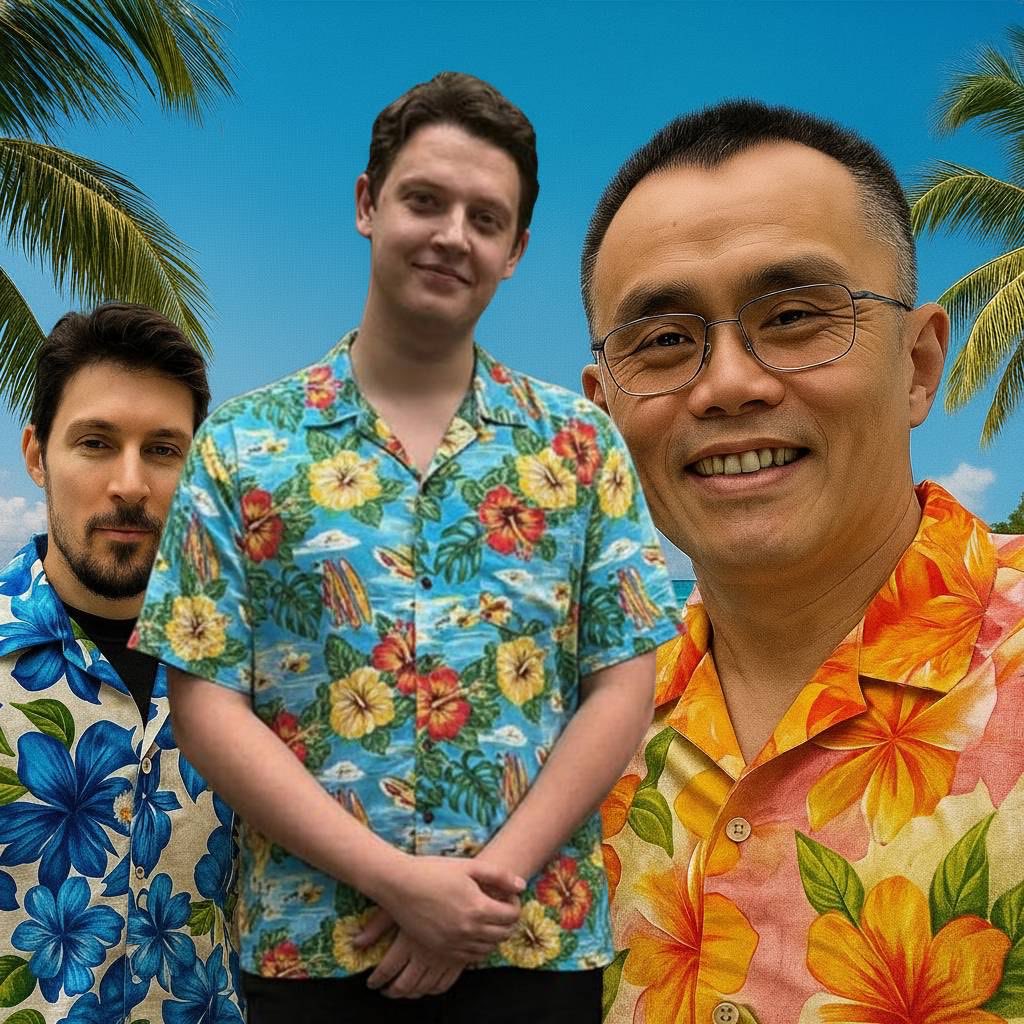 Due to the fact that the Internet continues to provide false information, I am sharing the ORIGINAL photo again <a href="/durov/">Pavel Durov</a> w/ <a href="/cz_binance/">CZ 🔶 BNB</a>