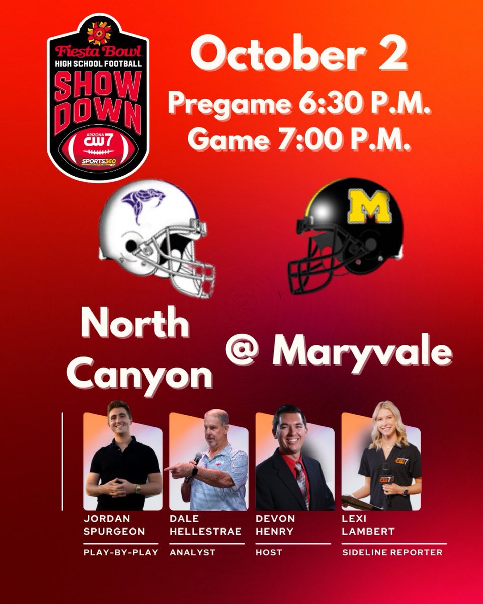 When I put together our first season broadcast schedule, I wanted some matchups where it wasn’t the usual 15-20 Arizona high schools getting all the attention. Appreciate both schools working together to make tonight happen. Plenty of room for all…