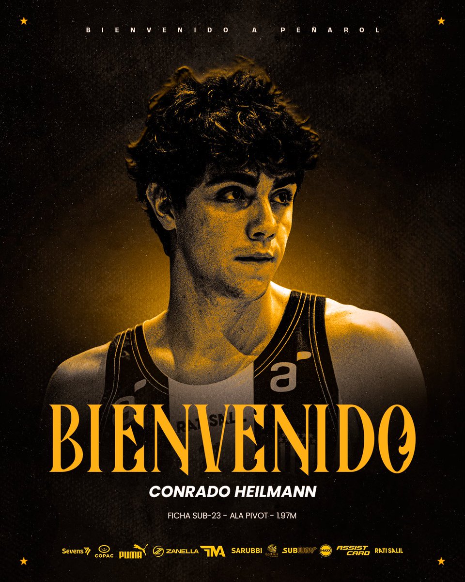 🆕 El ala pivot de 18 años, Conrado Heilmann, se suma a nuestro plantel como ficha Sub 23. 

😉 ¡𝗕𝗶𝗲𝗻𝘃𝗲𝗻𝗶𝗱𝗼, 𝗖𝗼𝗰𝗼!