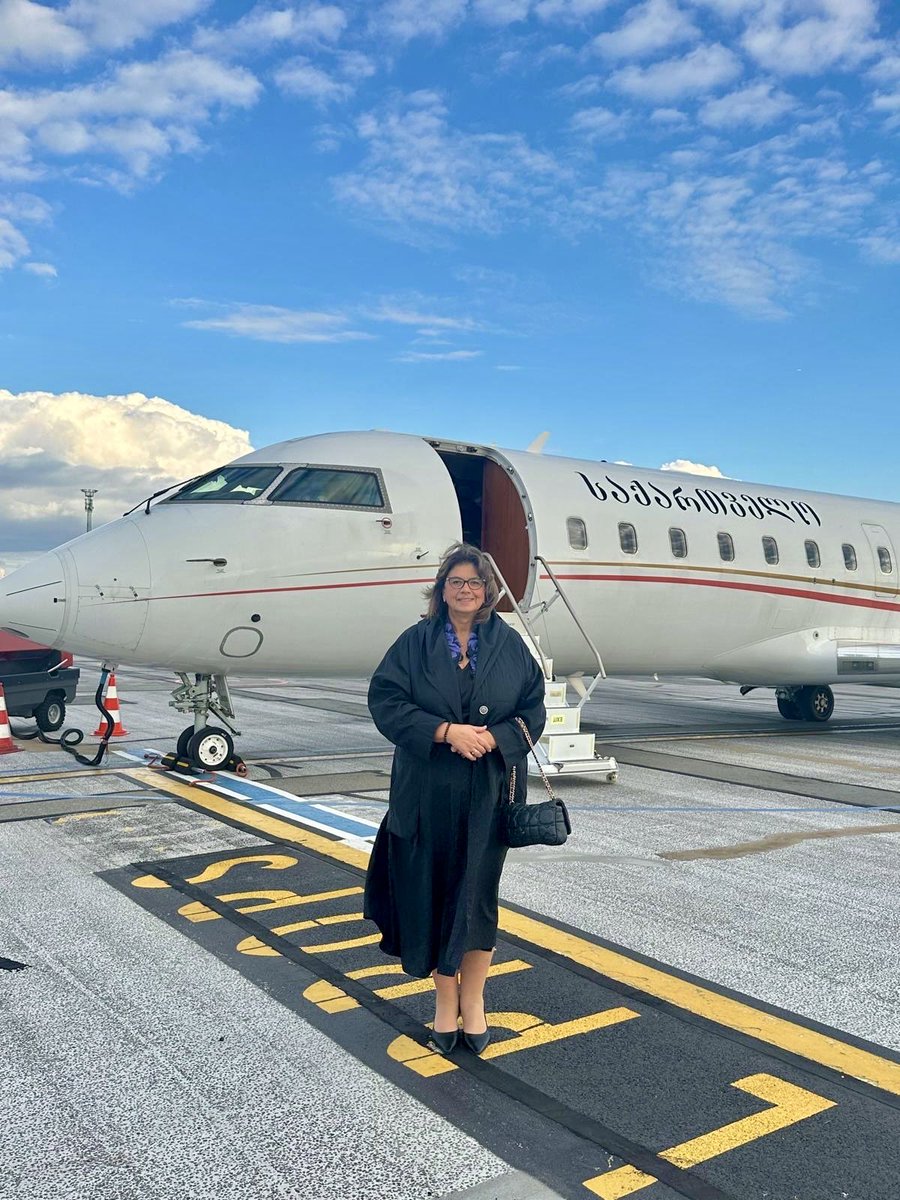 The #EPCSummit has come to an end and the Georgian 🇬🇪 delegation has just departed from Kastrup. It was an honor and a joy to welcome the Georgian plane into 🇩🇰 Danish airspace. Grateful to all who supported and made this visit possible! <a href="/DanishMFA/">Denmark MFA 🇩🇰</a> <a href="/MFAgovge/">MFA of Georgia</a> <a href="/GEinDK/">Georgia in Denmark</a> <a href="/DKAmbGeorgia/">Anne Toft Sørensen</a>