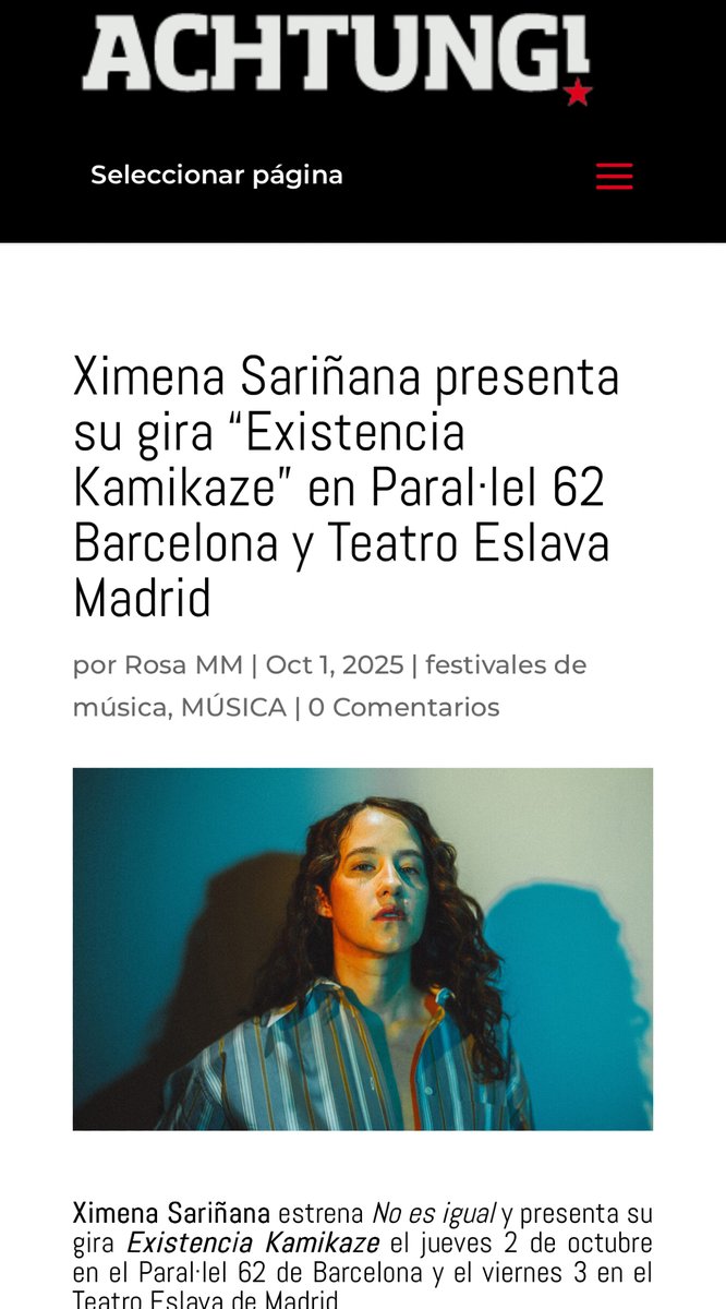 ximenamusic's tweet photo. Barcelona, los veo hoy en Paral-leo 62 y Madrid, nos vemos mañana en el Teatro Eslava. ¡Qué emoción!

https://t.co/ncTiVA8V7x https://t.co/8zPnOTxsON