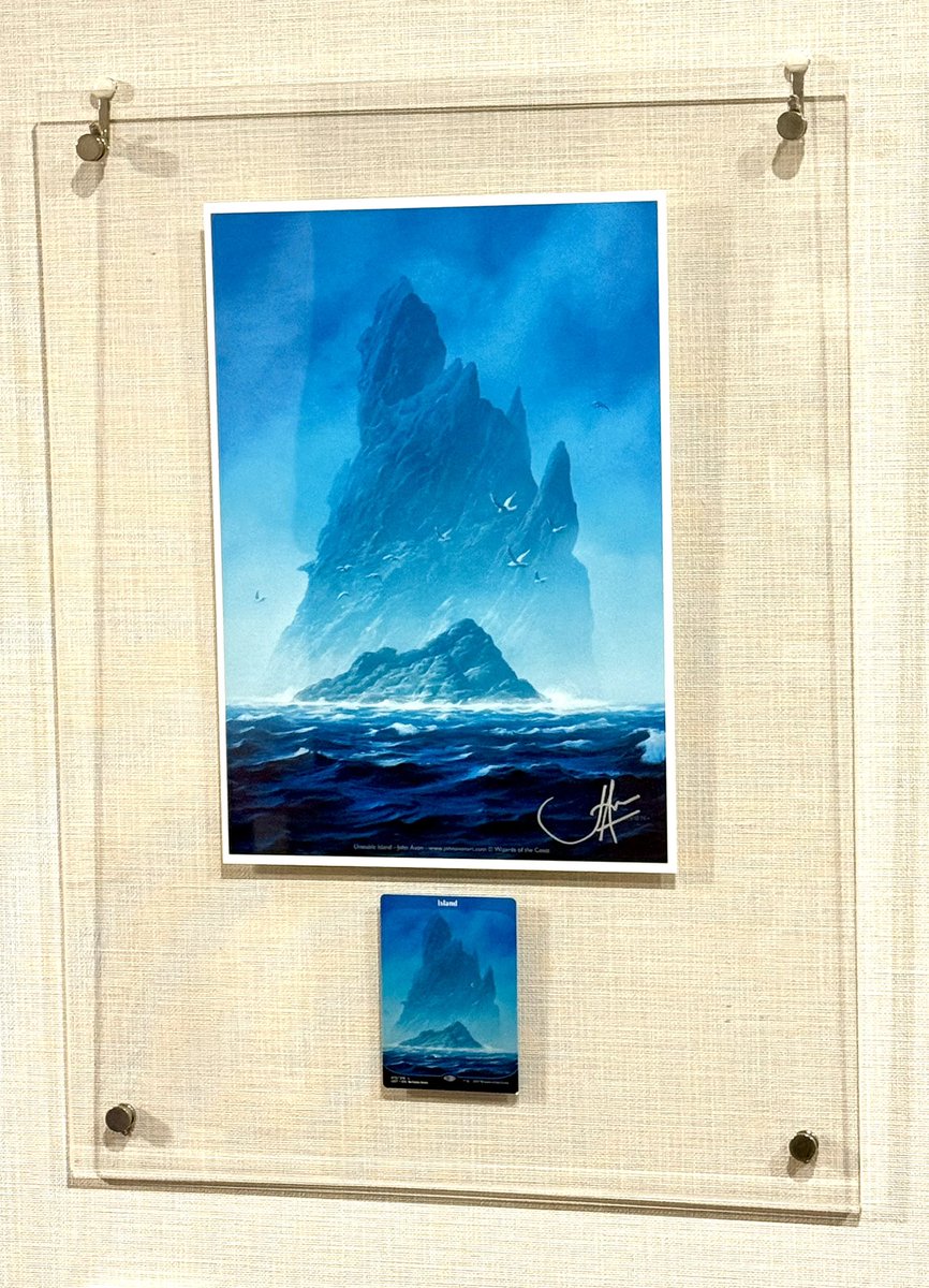 jandiandn's tweet photo. 初めてアートプリントを購入!
John Avon先生のunstable『island 』!!
プリントはA4サイズだけど、A3サイズのフレームにして、カードも一緒にディスプレイ☺️たまらん!
色んな楽しみ方があるのもMTGの魅力ですねー!
#MtG #MtG初心者 #mtgjp #johnavon https://t.co/avELm5JGp7