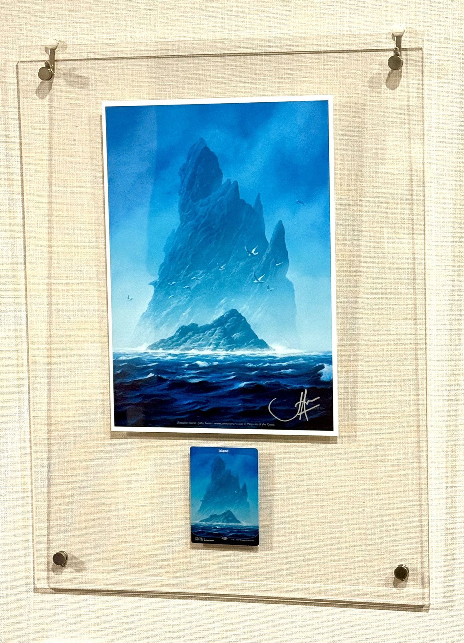 【Unstable 島/】john avon アートプリント MTG Amazon.co.jp: MTG Unstable/アンステーブル版《島/Island》John