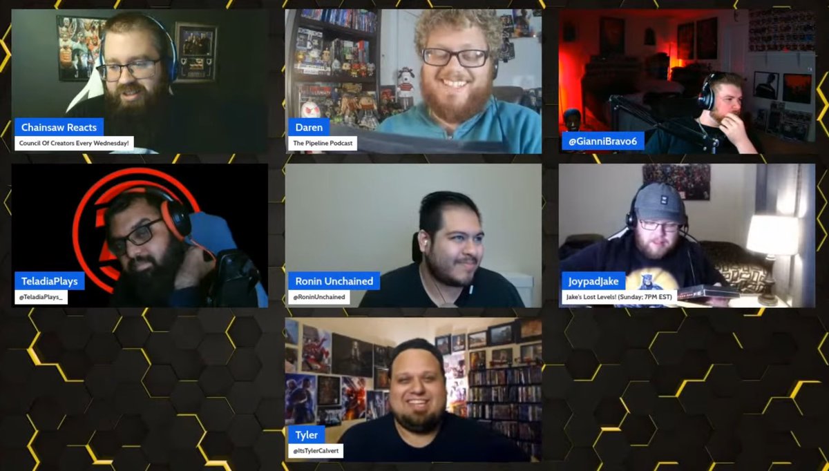 Shoutout to Phil, <a href="/BehindTheKernel/">BehindTheKernel</a>, <a href="/RoninUnchained/">Ronin Unchained</a>, <a href="/DravenReacts/">Draven</a>, <a href="/bizzybron/">BIZZYBRON</a>, Zach, <a href="/Daren_sanctuary/">Daren 💖💜💙</a>, <a href="/GianniBravo6/">Gianni Bravo🪐</a>, <a href="/joypadjake/">JoypadJake</a>, <a href="/TeladiaPlays_/">TeladiaPlays</a> &amp; <a href="/ItsTylerCalvert/">Tyler Calvert</a> for joining Council Of Creators this week! youtube.com/live/D0eGiGq5h…