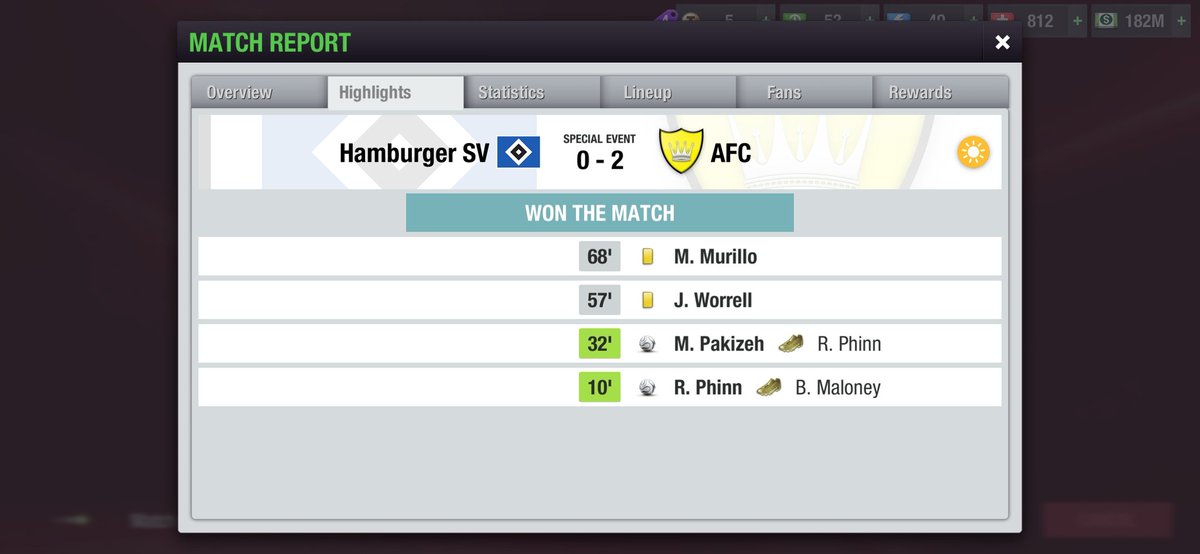 AFC BEAT THE BUNDESLIGA SIDE! (who knows why you can't watch the match lol)