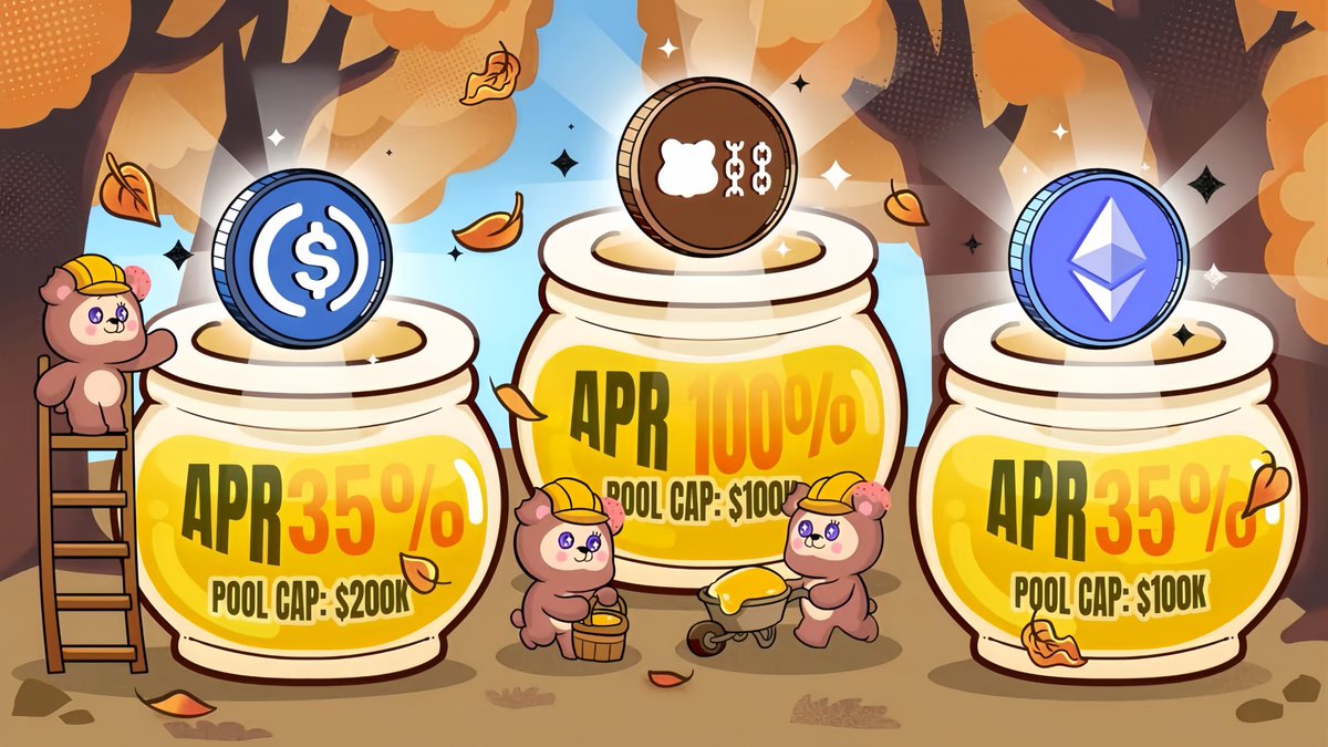 🍂 F.A.L.L Campaign is LIVE — Flash APR Locked Liquidity 🍂

Staking V2 kicks off with guaranteed minimum APRs for 7 days in these exclusive pools:
▪ WBERA → min 100% APR (cap 100k)
▪ WETH → min 35% APR (cap 100k)
▪ USDC.e → min 35% APR (cap 200k)

Stake now: